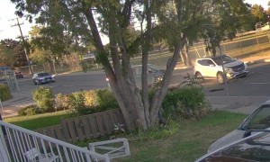 Van Leaving Side Street Crashes Into SUV On Main Road