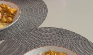 Good Boy Eats At The Table