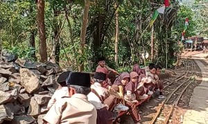 Kids Ride Traditional Outdoor Roller Coaster
