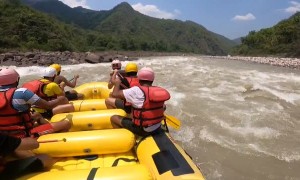Rapids Send Rafters Into the Drink