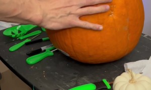 Carving a Pumpkin Eating a Pumpkin