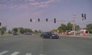 Car Runs Red Light In Front Of Unmarked Police SUV