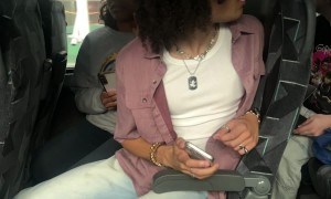 Bus Window Shatters and Bus Driver Keeps Driving