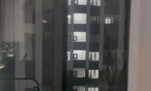 Microwave Controls Neighboring Building's Lights