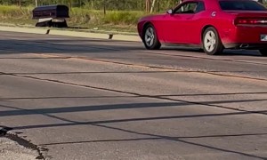 Casket Drives Itself Down Sidewalk