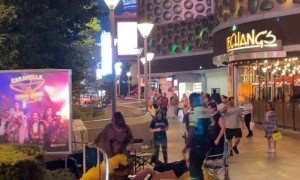 Showgirls Skirmish on the Vegas Strip