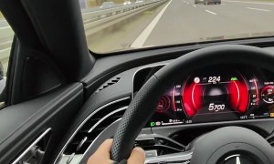 Near Miss Crash at 225km/h in the German Autobahn