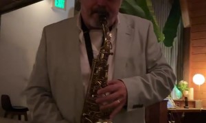 Shiba Inu Gets Surprise Saxophone Serenade for His Birthday