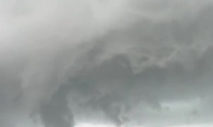 Tornado Spotted Forming Above Houston