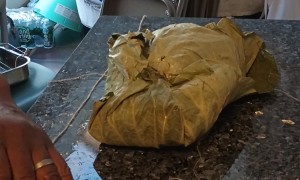 Bringing a "Beggar's Turkey" to Thanksgiving Dinner