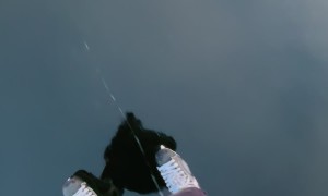 Sketchy Ice Skating on a Lake