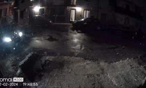 Car Crashes Into a Stone