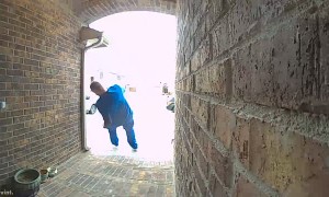 Man Falls on Black Ice Outside His Door