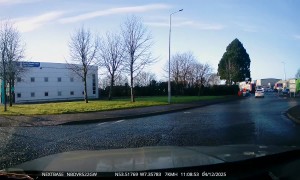 BMW Fails to Drift on a Roundabout