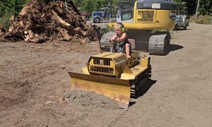 2-Year-Old Bulldozer Operator