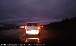 Airplane Landing on I-95 Traffic