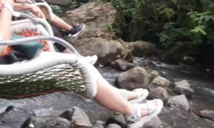 Flying Over the Water in Basket Chairs