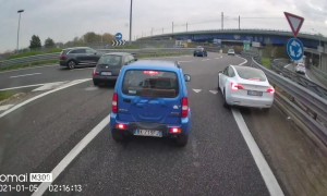 Tesla Struggles To Pick An Appropriate Lane