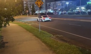 Speeding Sports Car Reacts Quickly To Car Not Yielding