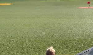 Little Man at the Driving Range