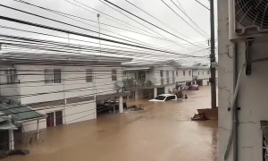 Typhoon Tino Floods Homes In Talisay