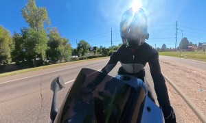 Motorcyclist Walks Away From Crash After Split-Second Decision