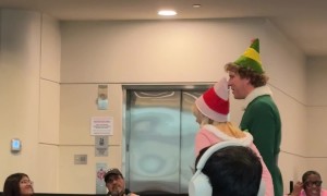 Buddy the Elf Spotted at Chicago Midway Airport During the Holidays