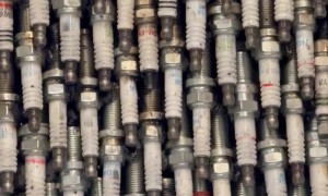 Bear Made Out of Spark Plugs