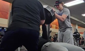 Bar Rolls in Lifter's Hands