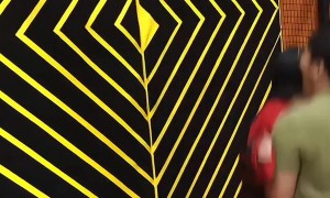 Velcro Suit Fails To Stick After Full-Body Throw