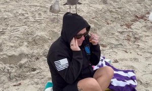 Birds Show Her Who’s Boss