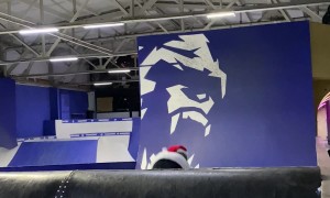 BMX Santa Crashes At Indoor Park