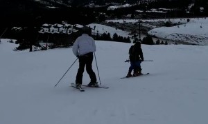 My Friend Crashed Into a Pole on His First Day Skiing