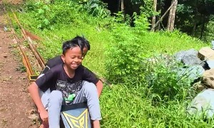 Children Playing the Traditional Lolorian Game