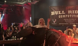 Headstand Mechanical Bull Ride