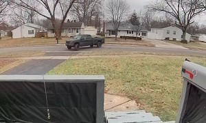 Drunk Guy Falls Slowly on Front Steps