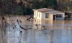House Floats Down Bogue Chitto River After Flood
