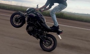 Standing Wheelie Crash