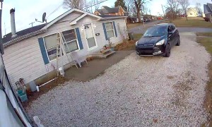 Amazon Delivery Driver Hitting My Barn and Taking Off