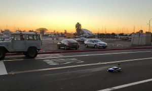 RC Car Challenges Real Car to a Race