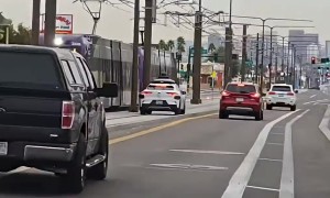 Waymo Driving on Train Track