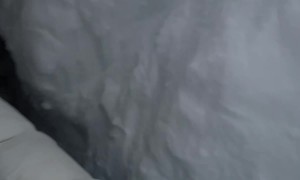 Building Entrance Buried in Snow