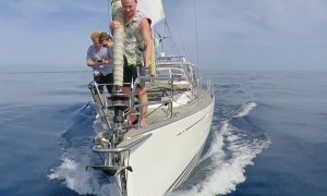 Dolphins From the Bow of Our Sailboat