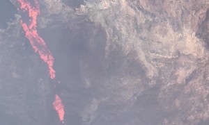 Lava Cascade Inside Bocca Nuova Crater