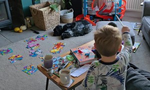 Little Wizard Turns on Lamps With Magic