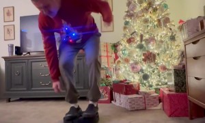 Holiday Version of Robot Vacuum Kickflip