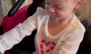 Mom Regrets Letting Little Girl Drive Toy Jeep in the House