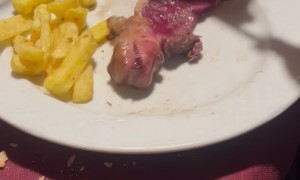 Steak Served Half Raw