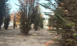 Mountain Bike Crash Jumping Off a Dirt Hill