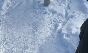 Snow Piled High in Russia